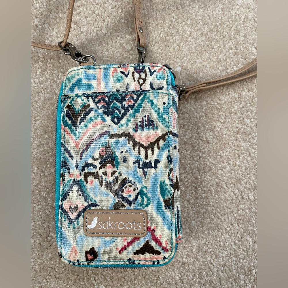 Sakroots Multicolor mini Crossbody wallet